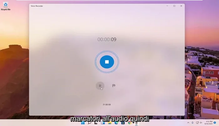 Aggiungere marcatori (opzionale) durante la registrazione.