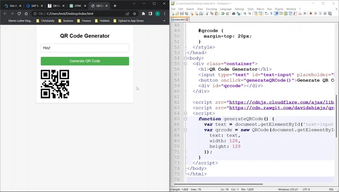 Ospita il file HTML su un server web (opzionale, ma consigliato per la condivisione online).