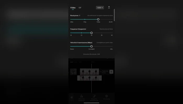 Esportare l'immagine.