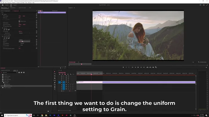 Cambia l'impostazione "Uniforme" in "Grana".