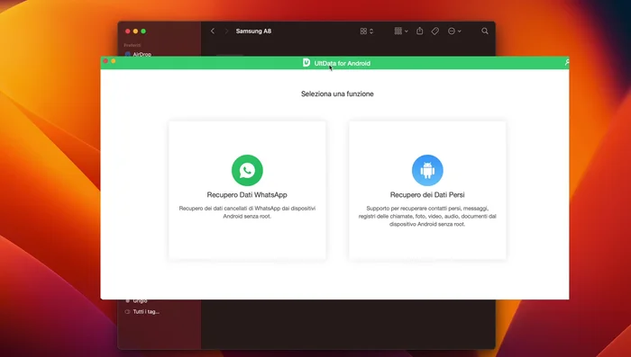 Apri Tenorshare UltData per Android.