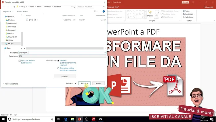 Clicca su 'Pubblica'.