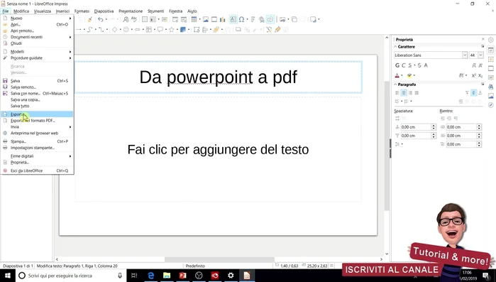 Inserisci il nome file.