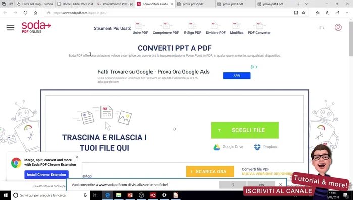 Visita il sito Smallpdf.