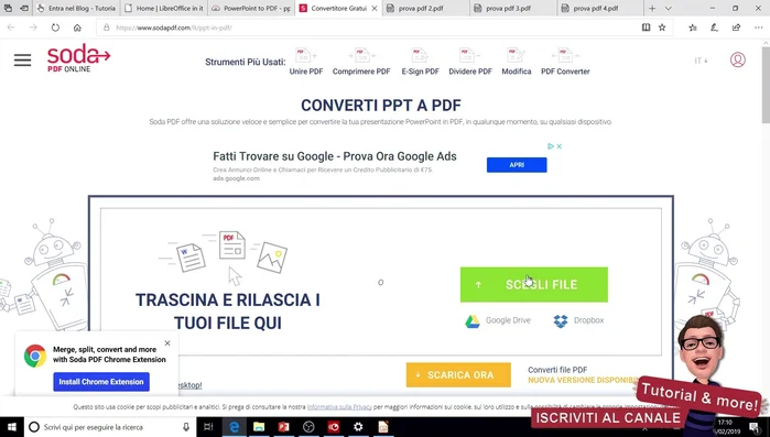 Seleziona il file PowerPoint.