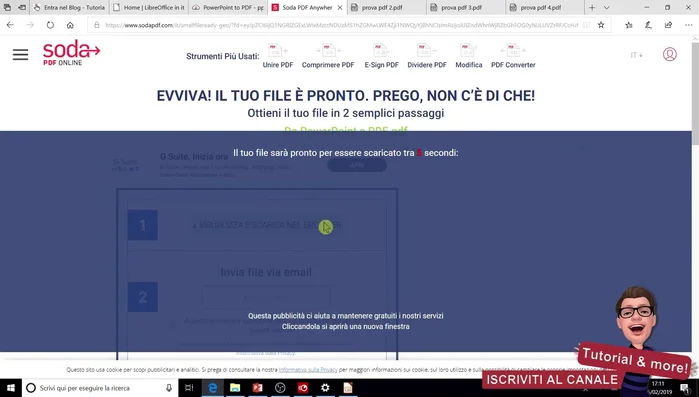 Attendi la conversione.