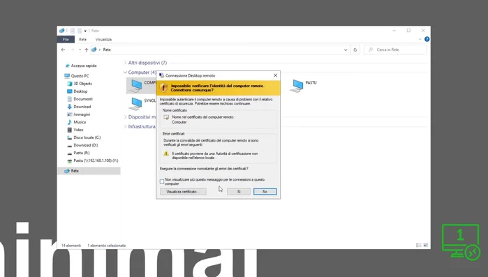 Attendere la connessione.