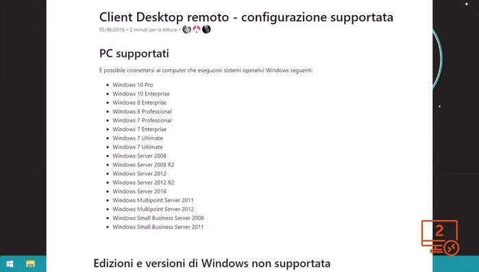 Assicurarsi che il firewall del computer remoto accetti la connessione (di solito è predefinito).