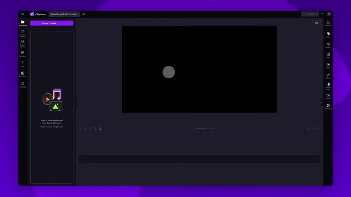 Aggiungi il video alla timeline.
