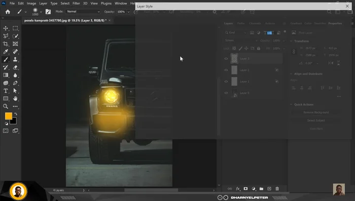 Duplica i livelli di luce per intensificare l'effetto.