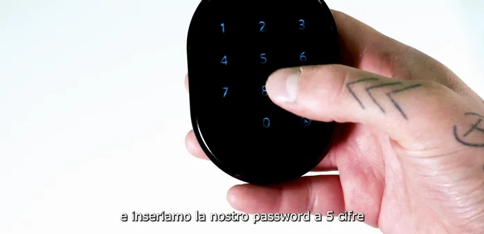 Inserire la password a cinque cifre scelta (e ripeterla).
