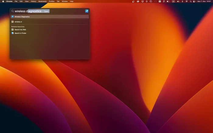 Utilizzare Diagnostica wireless.