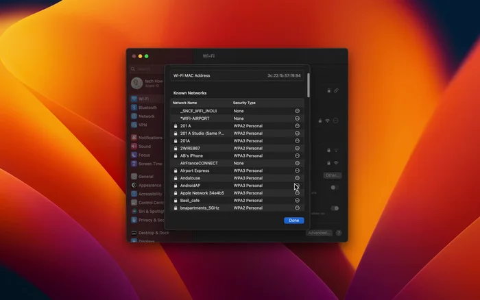 Rimuovere o ignorare la rete Wi-Fi problematica.