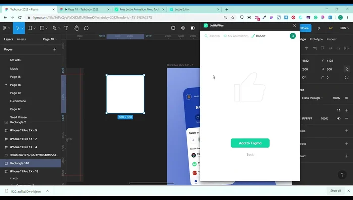 Adatta le dimensioni dell'animazione alla tua cornice di design.