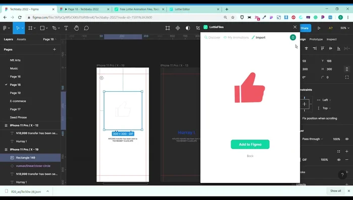 Adatta le dimensioni dell'animazione alla tua cornice di design.