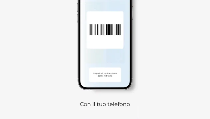 Cliccare su "Bilancia" nell'app.