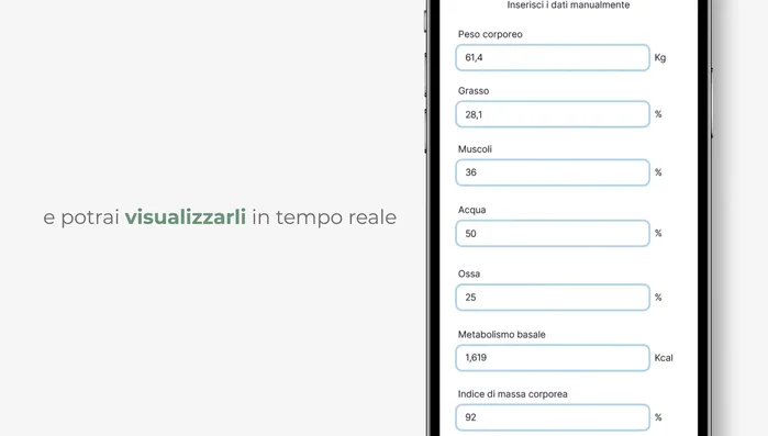 Cliccare su "Invia" per condividere i valori con il medico.