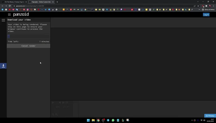 Una volta completato il download, clicca su 'Download' (3:01).