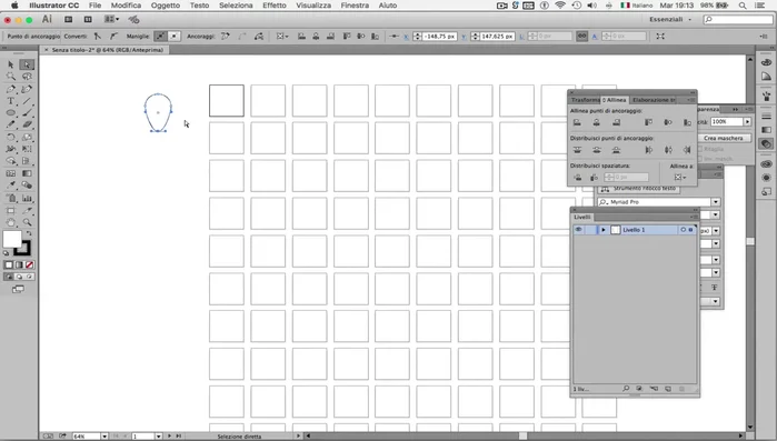 Crea un semplice marker: Disegna un cerchio, riempi di colore, aggiusta dimensioni e forma a tuo piacimento.
