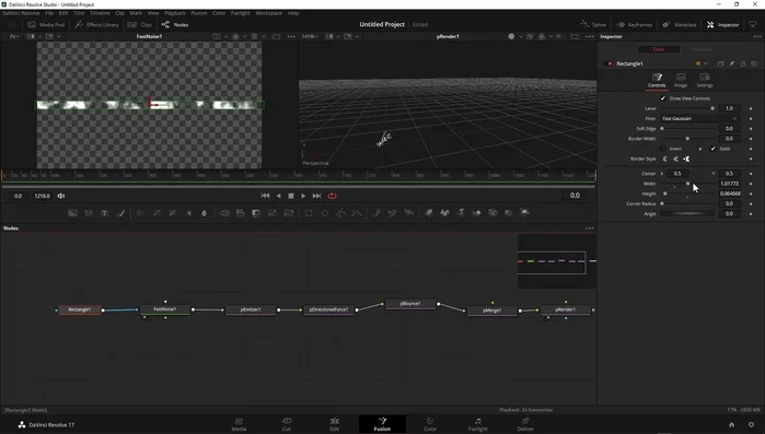 Animare l'angolo di emissione per simulare un irrigatore o un movimento rotatorio.