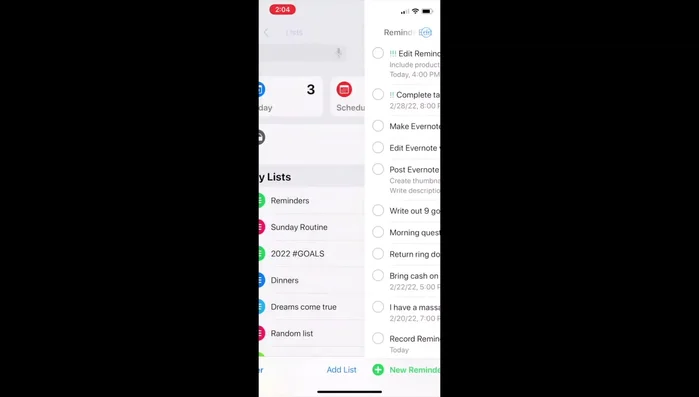 Visualizzare gli elementi di tutti i tuoi elenchi contemporaneamente.