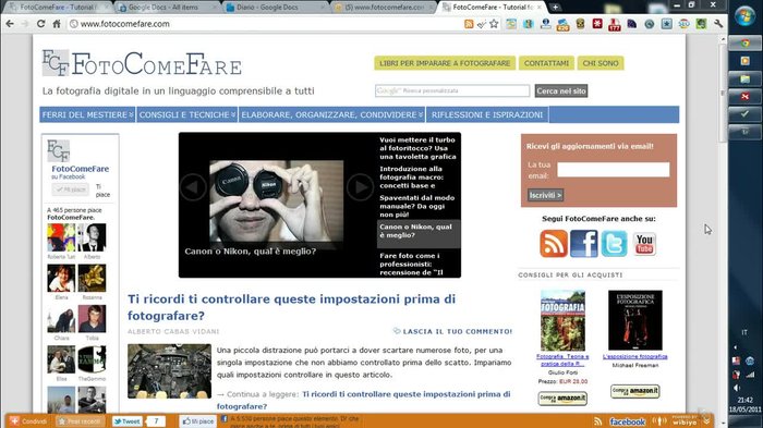 Aprire Lightroom e selezionare la foto.