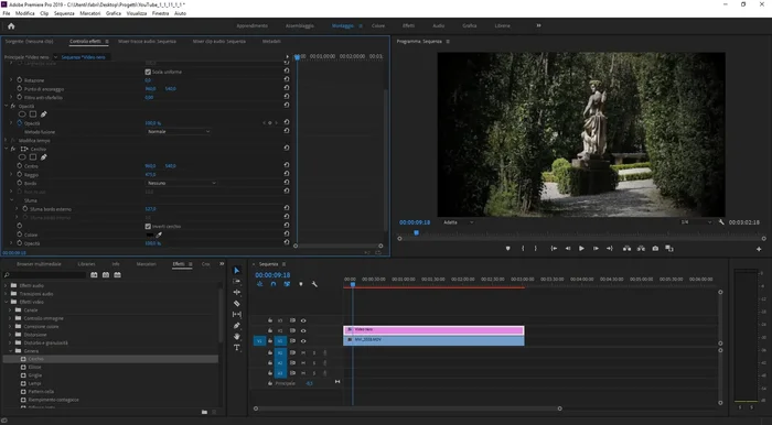 Nella sezione 'Sfuma', aumentare il valore di 'Sfuma bordo esterno' per creare una transizione graduale tra l'area scura e l'area illuminata.
