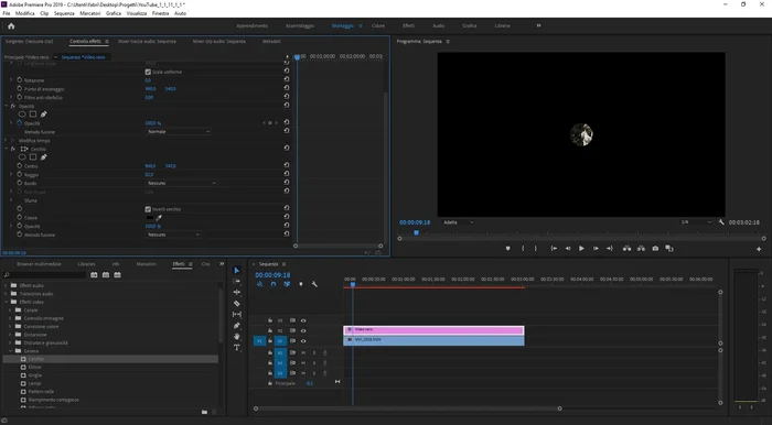 Nella sezione 'Sfuma', aumentare il valore di 'Sfuma bordo esterno' per creare una transizione graduale tra l'area scura e l'area illuminata.
