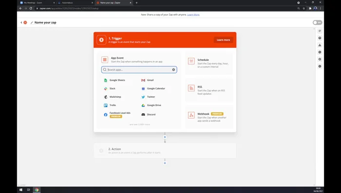 Accedi al tuo account Zoom.