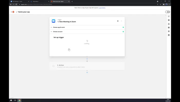 Accedi al tuo account Zoom.