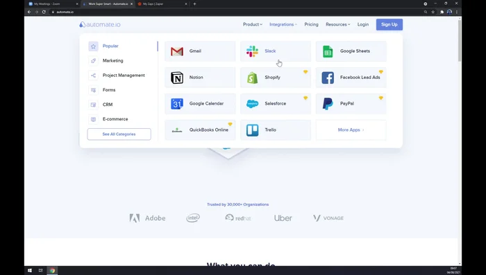 Seleziona Microsoft Outlook come app di destinazione.