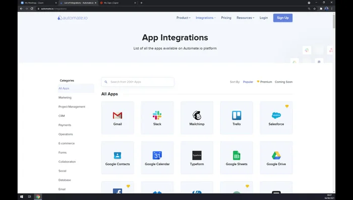 Seleziona Microsoft Outlook come app di destinazione.