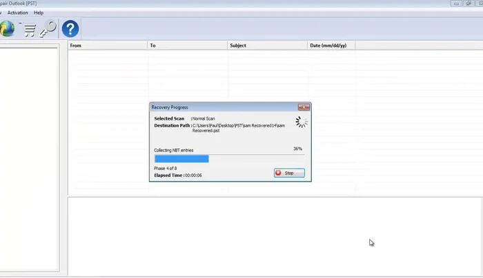Cliccare sul pulsante 'Riparazione' e attendere il completamento del processo.