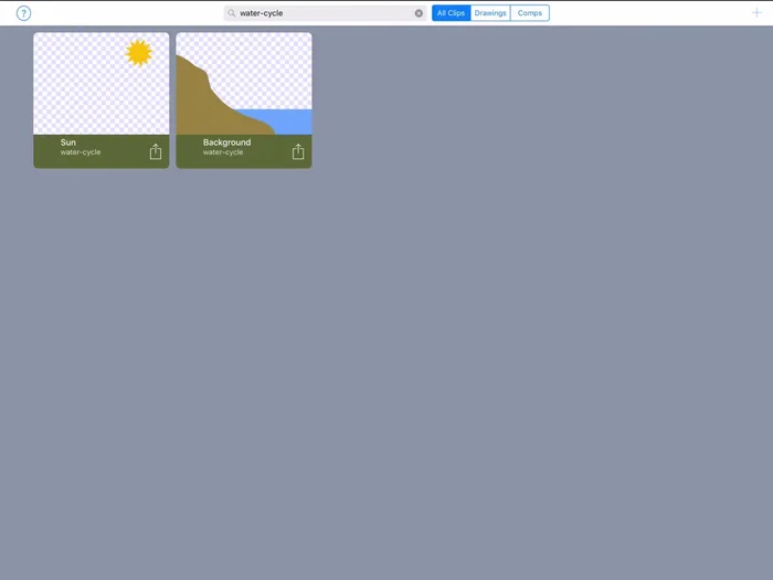 Combina i due disegni in modalità composizione (istruzioni nel prossimo tutorial).