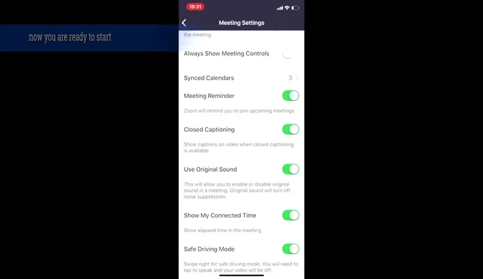 Apri l'applicazione Zoom.