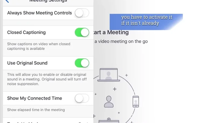 Attiva "Original Sound" se non è già attivato.