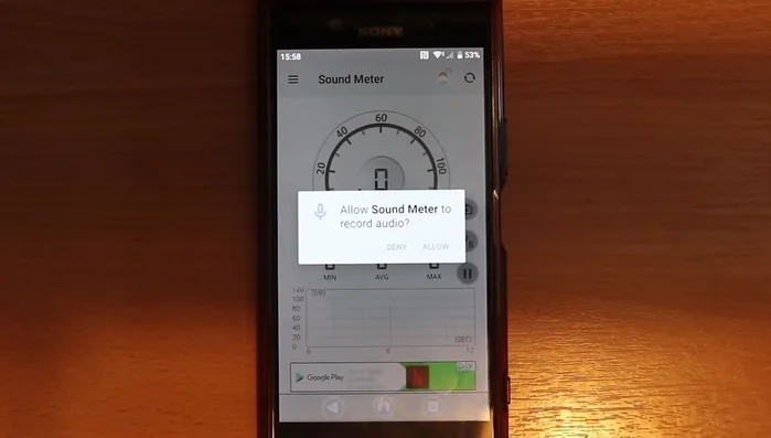 Autorizza l'app a registrare l'audio.
