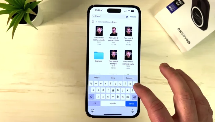 Cercare file per nome.