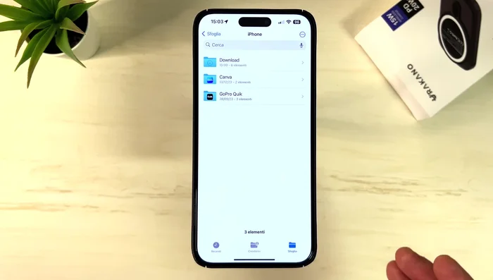 Trovare il file scaricato nella cartella 'Download'.