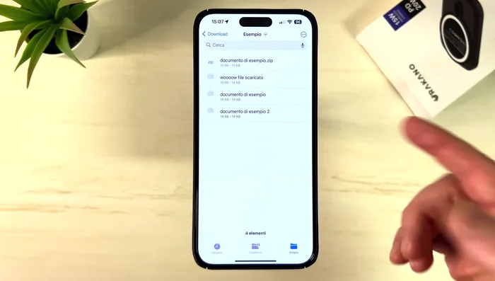 Aprire gli archivi ZIP.