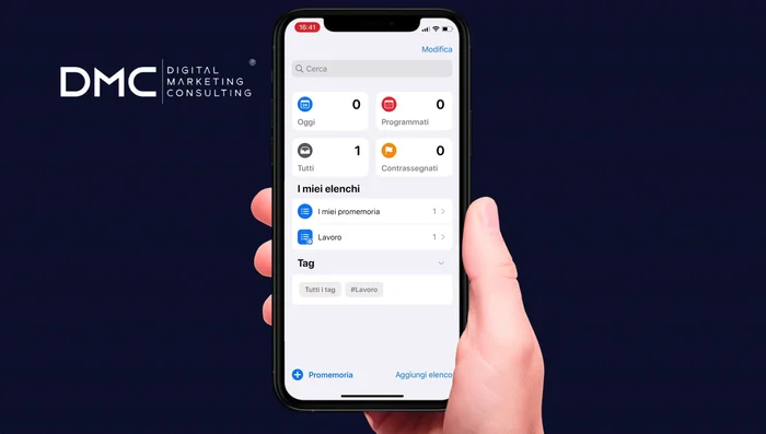 Condividi le liste con altri utenti Apple e utilizza la sezione 'Assegnati a me' per visualizzare i promemoria condivisi in cui sei stato taggato.