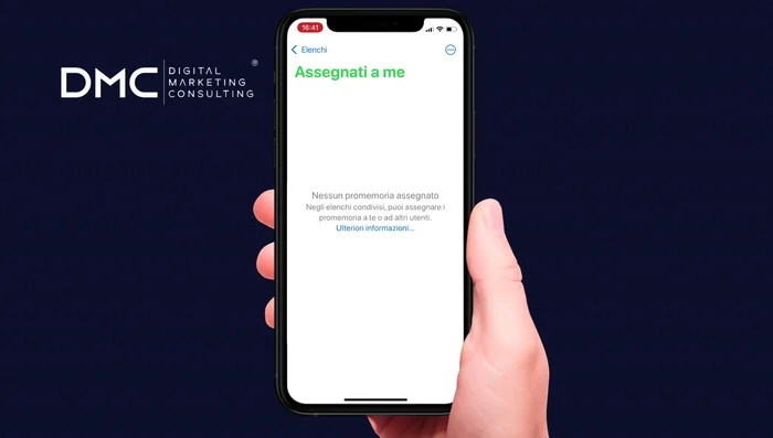 Condividi le liste con altri utenti Apple e utilizza la sezione 'Assegnati a me' per visualizzare i promemoria condivisi in cui sei stato taggato.