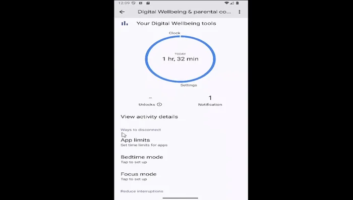 Seleziona "Limiti app".