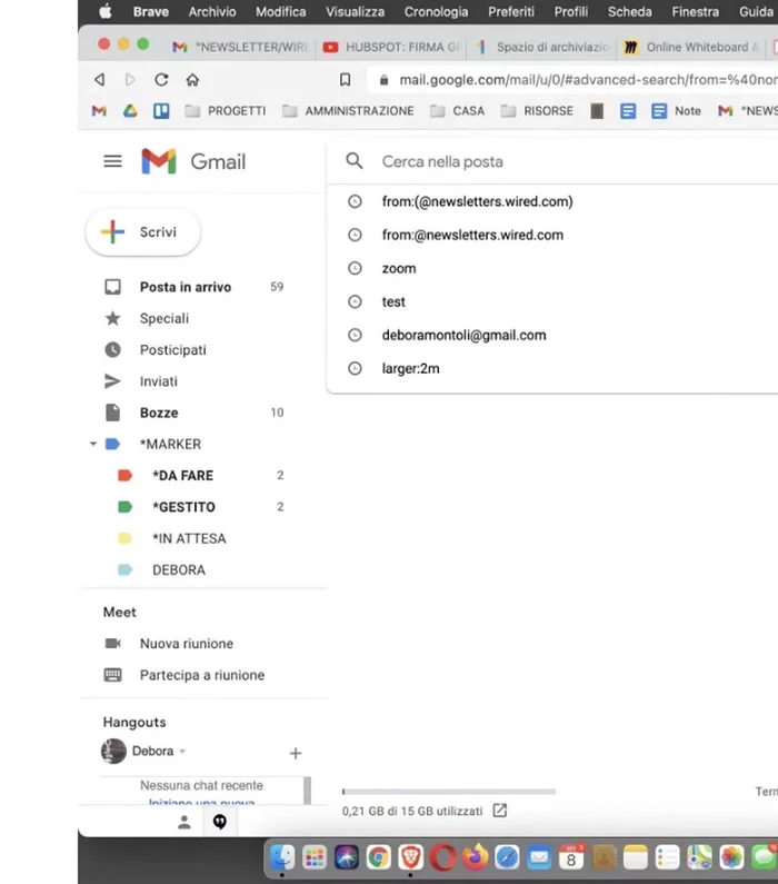 Utilizzo dei modelli per automatizzare la scrittura di email ripetitive.