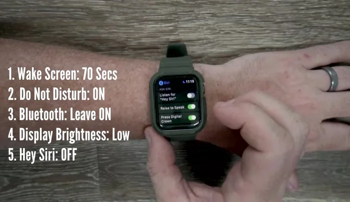 Disattiva l'ascolto per "Hey Siri" per risparmiare batteria.