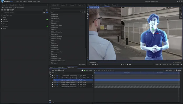 Duplicare il livello dell'ologramma, impostare la modalità di fusione su 'Aggiungi', e regolare l'opacità per aumentare la luminosità e la trasparenza. Aggiungere un effetto bagliore per migliorare l'aspetto luminoso.