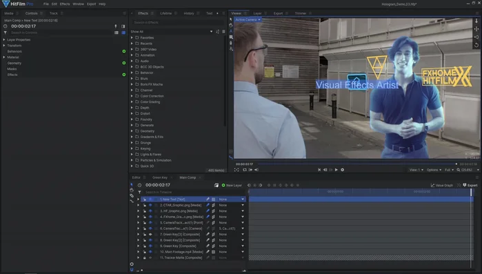 Creare un effetto fantasma duplicando il livello del testo, riducendo la scala e regolando la posizione.