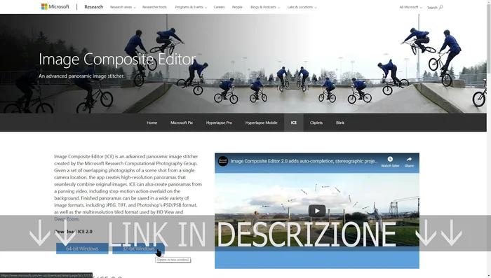 Scegli il tipo di proiezione (cilindrica è consigliata per panoramiche ampie), e lascia che il software unisca le immagini automaticamente.