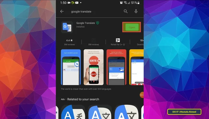 Seleziona la lingua di partenza e quella di arrivo.