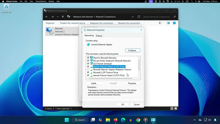 Abilitare 'Utilizza i seguenti indirizzi del server DNS', impostare DNS preferito su 1.1.1.1 e DNS alternativo su 1.0.0.1